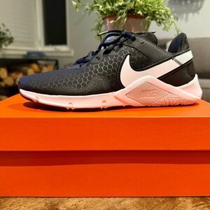 Nike Legend Essential 2 Black and White Athletic Shoes